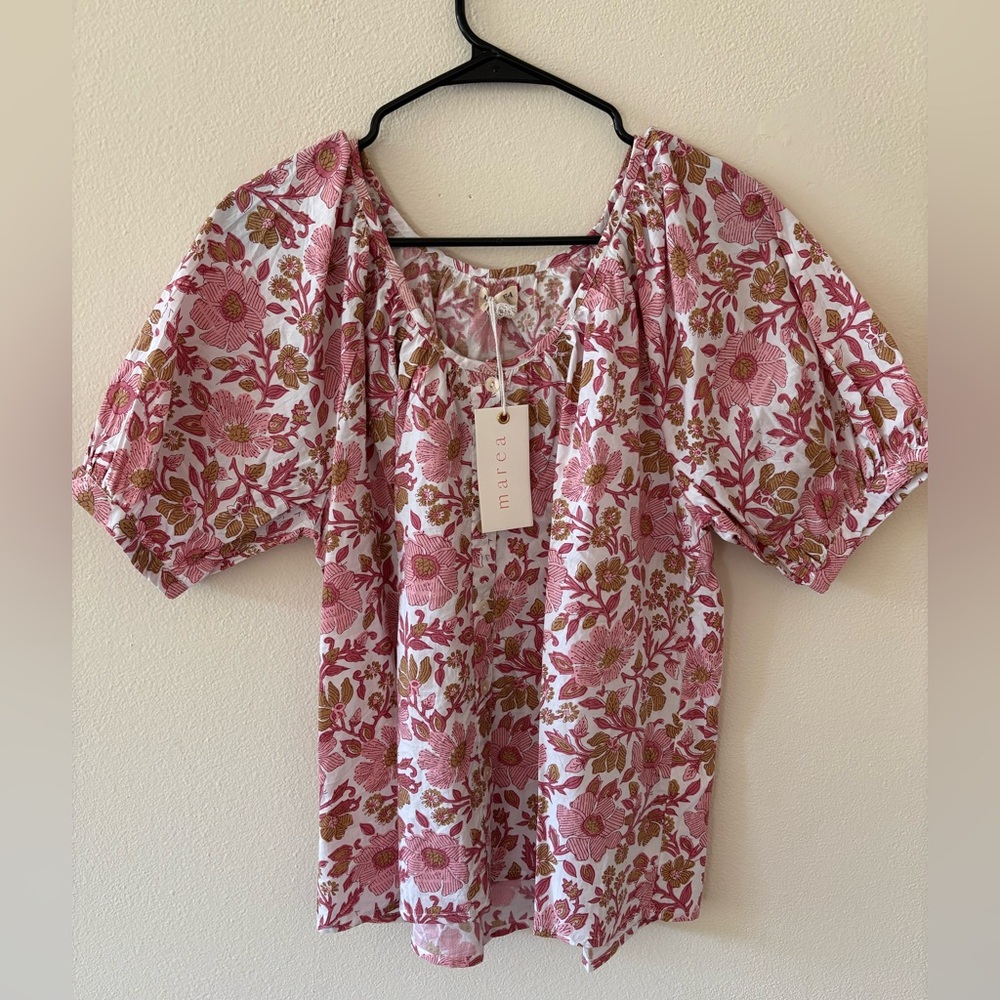 Marea “Everly” Top in Pink Shell Orsay / M